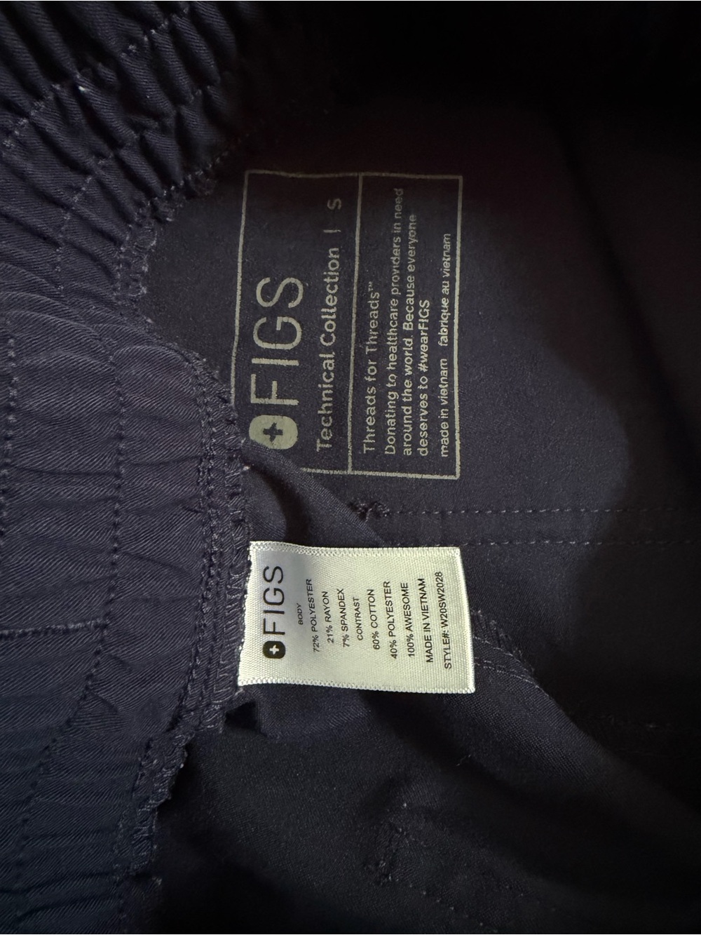 FIGS Technical Collection Jogger Scrub Pants Women’s Size Small - Picture 4 of 5